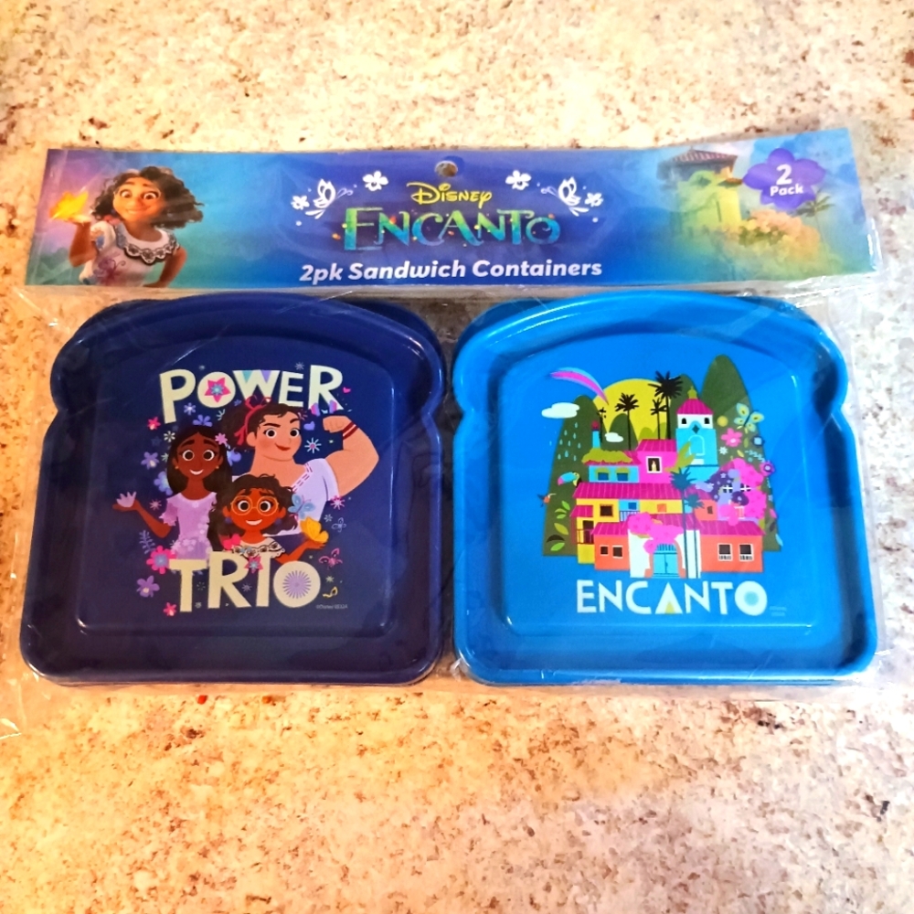 Disney Encanto 2pk Sandwich Containers
